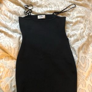 LF black mini dress